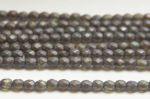 Cloudy Slate Czech Glass