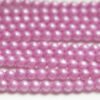 4mm Satin Jazzberry Round Czech Glass Beads