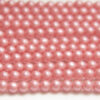 4mm Satin Frangipani Round Czech Glass Beads