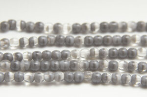 4mm Hurricane Agate Round Czech Glass Beads