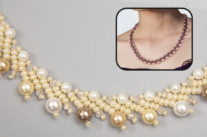 Golden Kiss Alexandra Pearl Necklace Kit