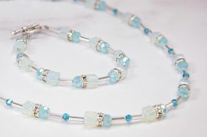 Fleur-De-Lis Heart of Paris Necklace and Bracelet Kit