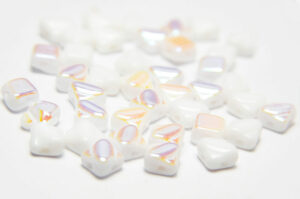 Snow White AB Czech Silky Beads