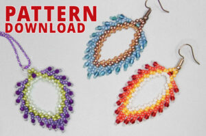 Angel Feather St Petersburg Necklace and Earrings Pattern Download