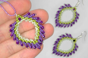 Nightshade Angel Feather Necklace and Earrings Kit