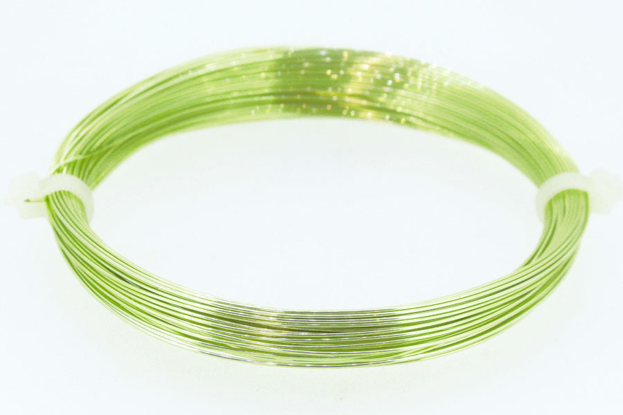 lime green copper wire