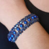 Midnight Sapphire Alyssia Crystal & Pearl Bracelet Kit