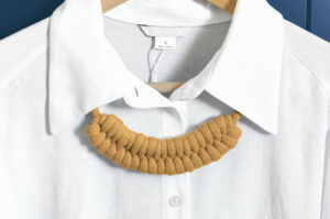 Mustard Infinity Macrame Necklace Kit