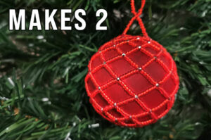 Mulled Wine Spice Netted Christmas Bauble Kit - Makes 2