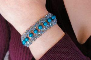 Emerald Lagoon Alyssia Crystal & Pearl Bracelet Kit