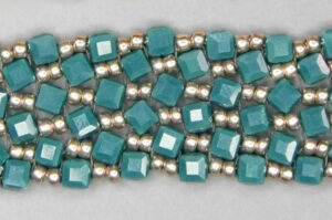 Turquoise Tango Dancing Cubes Bracelet