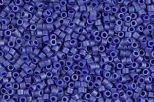 Matte Metallic Sapphire Delica Beads