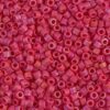 Matte Opaque Red AB Delica Beads