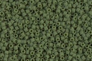 Matte Opaque Avocado Delica Beads