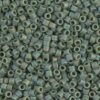 Matte Opaque Avocado AB Delica Beads