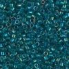 Emerald Lined Aqua AB Delica Beads