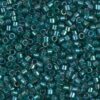 Sparkling Aqua Green Lined Teal AB Delica Beads