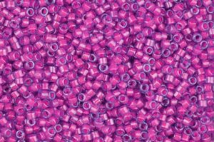 Luminous Hot Pink Delica Beads