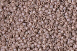 Matte Opaque Glazed Beige AB Delica Beads