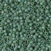 Matte Opaque Glazed Turtle Green AB Delica Beads