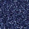 Fancy Lined Han Blue Delica Beads