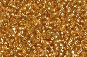 Silver Lined Dark Gold Miyuki 11/0 Seed Beads
