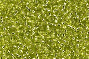 Silver Lined Chartreuse Miyuki 11/0 Seed Beads