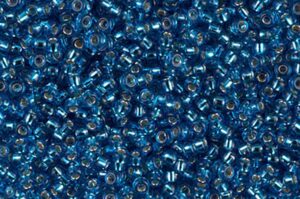 Silver Lined Capri Blue Miyuki 11/0 Seed Beads