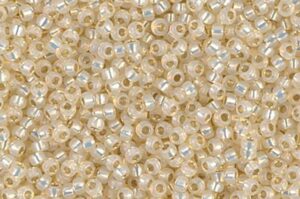 Silver Lined Cream Alabaster Miyuki 11/0 Seed Beads