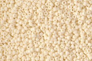 Opaque Ivory Miyuki 15/0 Seed Beads