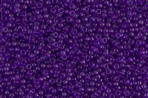 Transparent Red Violet Miyuki 15/0 Seed Beads