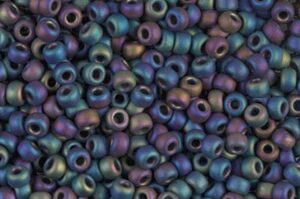 Matte Multi Iris Miyuki 8/0 Seed Beads