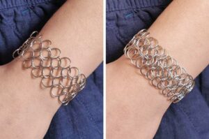 Silver Freya Beginners Chainmail Bracelets Kit - 2 Designs in 1