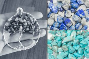 Moon River Tree of Life Gemstone Pendant/Charm Kit - Makes 2