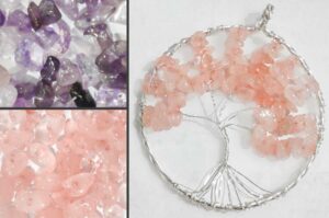 Enchanted Forest Tree of Life Gemstone Pendant/Charm Kit - Makes 2