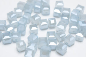 Dove Grey Crystal Cube