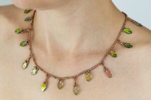 Emma Inspired Leaf Necklace and Earring Pattern Download