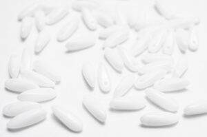 Opaque White Czech Glass Daggers