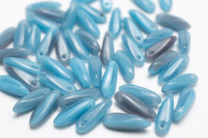 Azure Hurricane Czech Glass Daggers