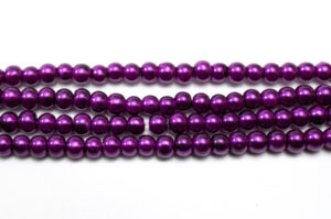 Magenta Amethyst Glass Pearl