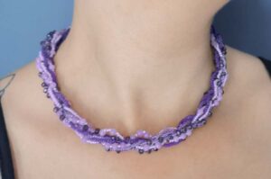Amethyst Awakening Ophelia Semi-Precious Necklace