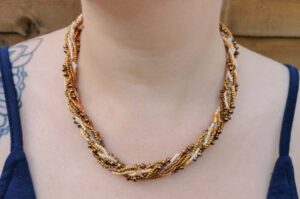 Honeyed Bronze Ophelia Semi-Precious Necklace
