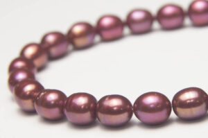 8x9mm Cranberry Rice Freshwater Pearls