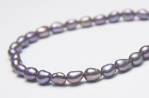 5x7mm Light Peacock Keshi Rice Freshwater Pearls