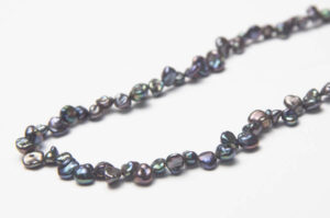 4-5mm Black Peacock Keshi Freshwater Pearls