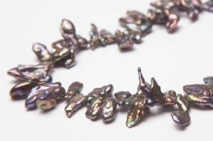 6x15mm Peacock Keshi Freshwater Pearls