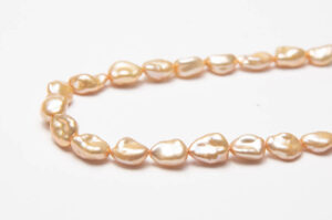 7x10mm Peach Keshi Freshwater Pearls