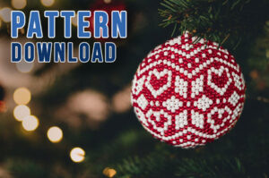 Winter Wonderland Christmas Bauble Beading Pattern Download
