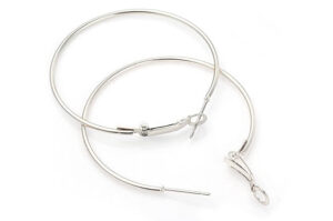 25mm Silver Hoop Earrings