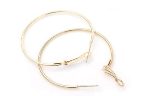 25mm Light Gold Hoop Earrings